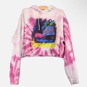 Goosebumps Womens Cropped Hoodie
